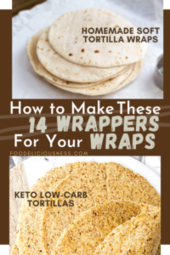 How to make Wrappers Homemade soft tortilla wraps and Keto Low Carb Tortillas