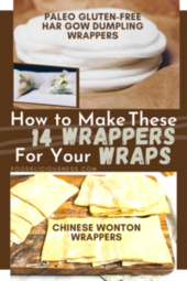 Paleo Gluten free Har Gow Dumpling Wrappers and Chinese Wonton Wrappers