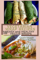 Vegetarian Wrap Recipes Colorful Veggie Wrap and Quick Veggie and Rice Burritos
