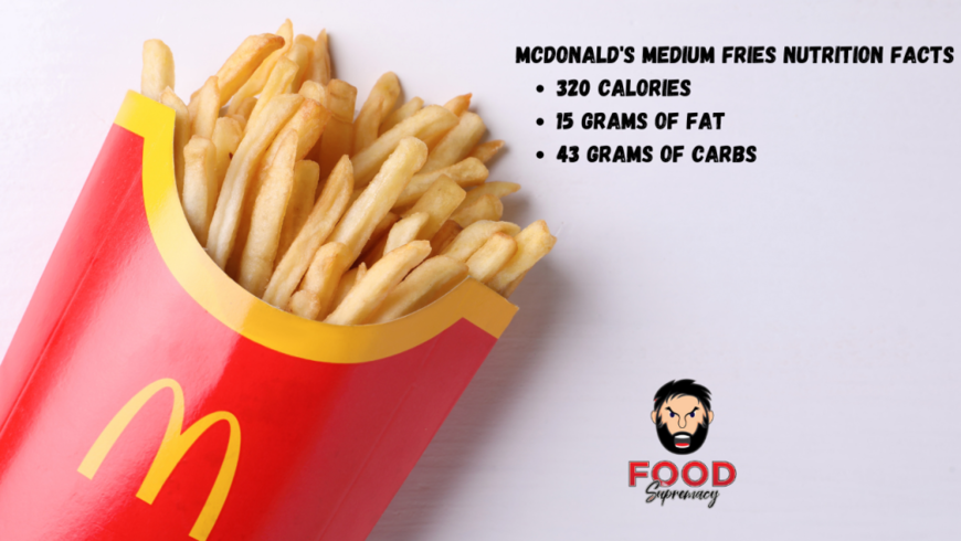 mcdonald's medium french fries nutrition facts