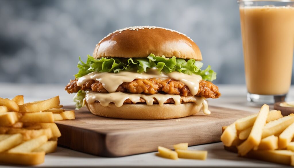 chicken sandwich with big mac sauce
